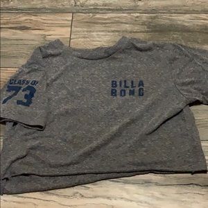Billabong grey crop top